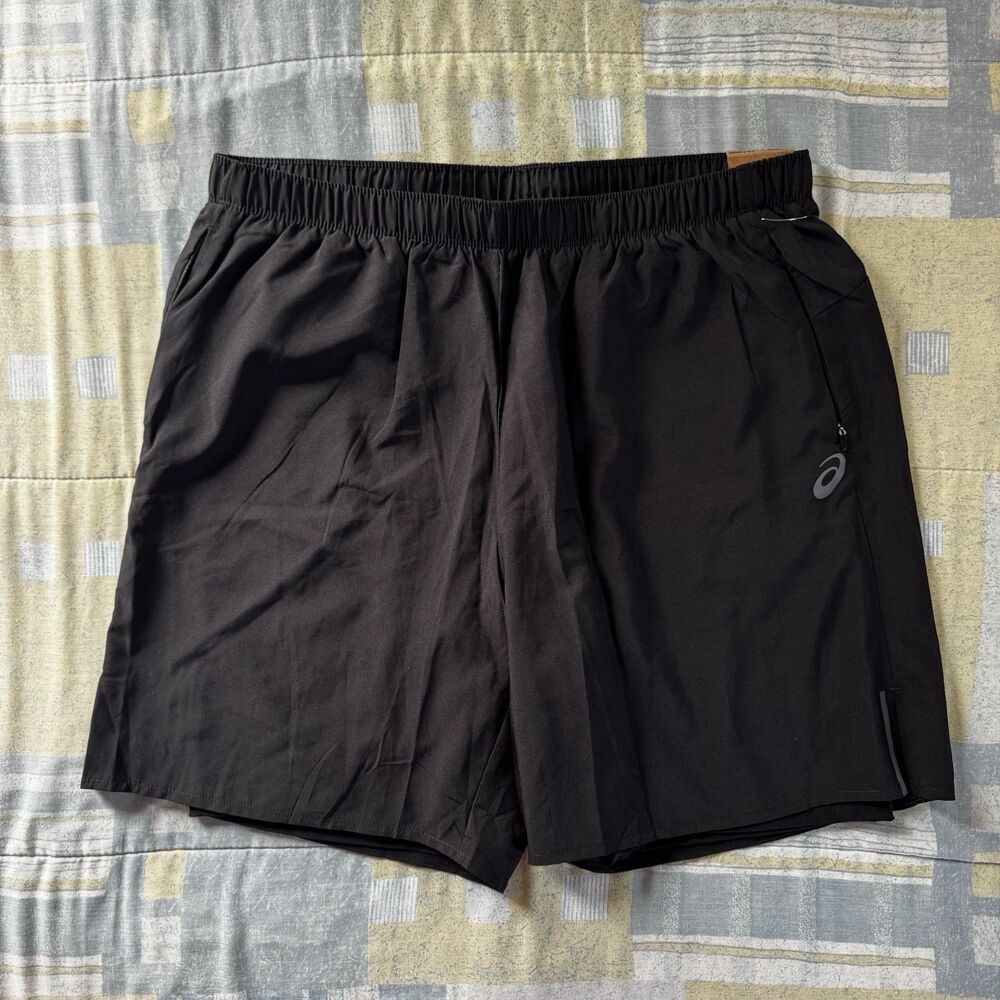 Asics Mens Shorts 2-N-1 Phone Pocket 7” In NEW Sz XL
